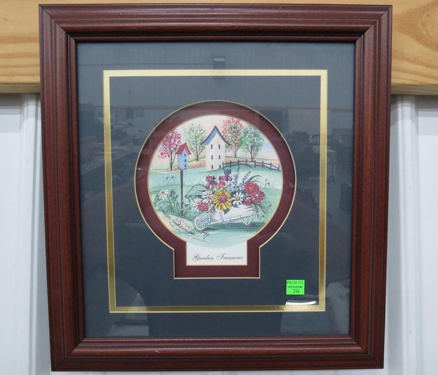 "Garden Treasures" Lisa Gaiman Framed Print