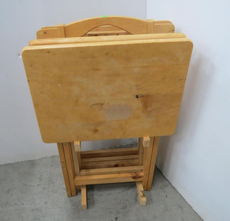 Folding Tray Table Set