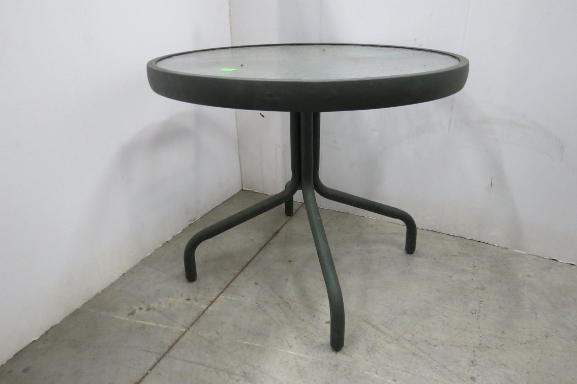 Glass Top Side Table