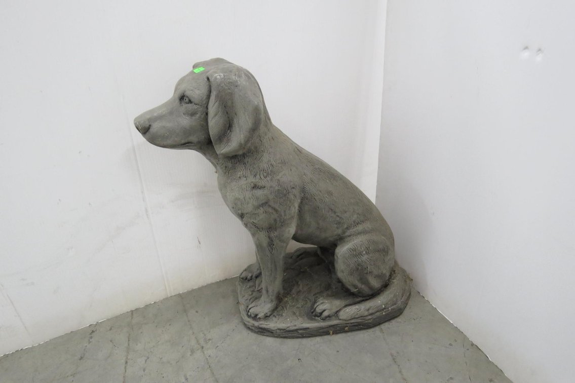 Cement Dog Statue