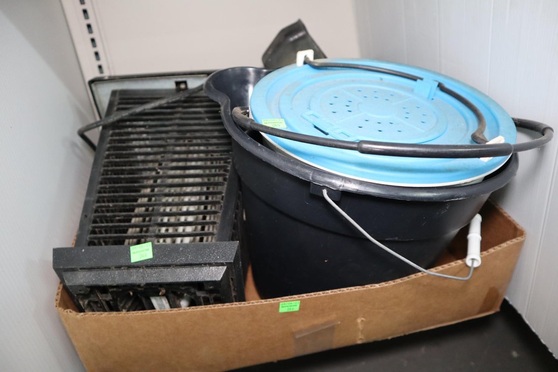 Bug Zapper, Minnow Bucket, Plastic Bucket