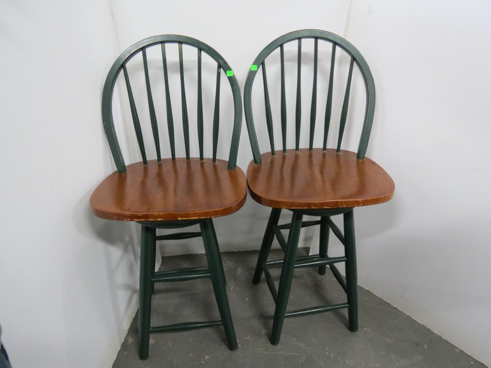 Pair of Swivel Bar Chairs
