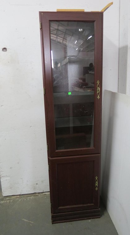 Pressboard Cabinet, Missing Some Top Trim