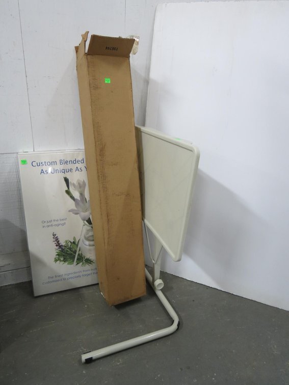Rubber Mat, Bedside Tray Table and Advertising Posters