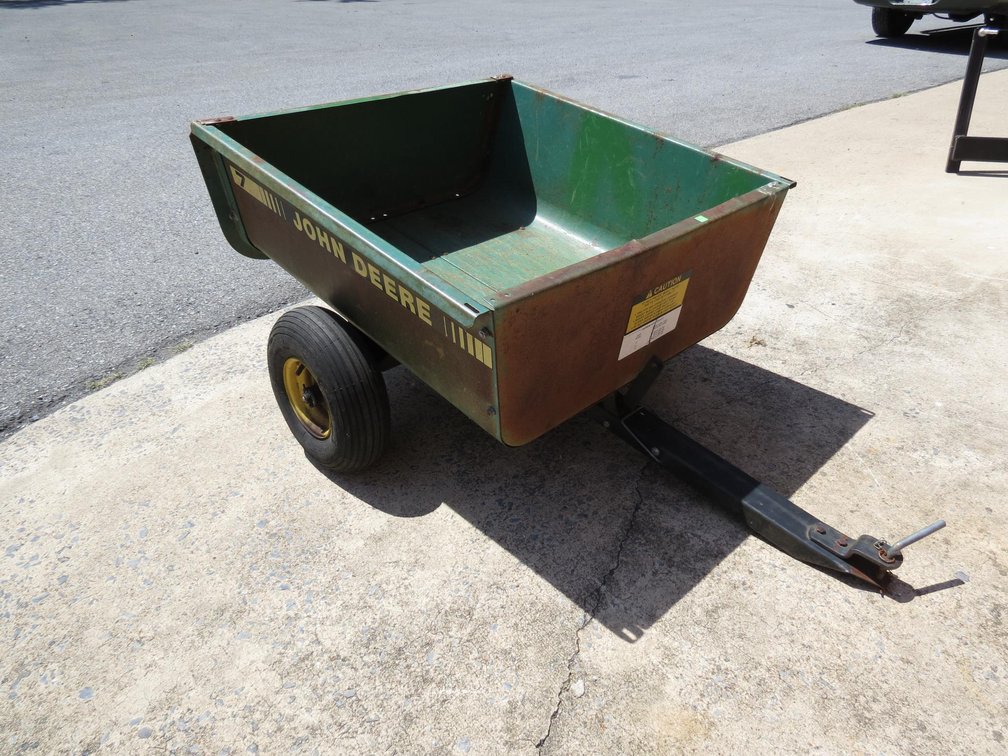 John Deere Metal Utility Dump Cart