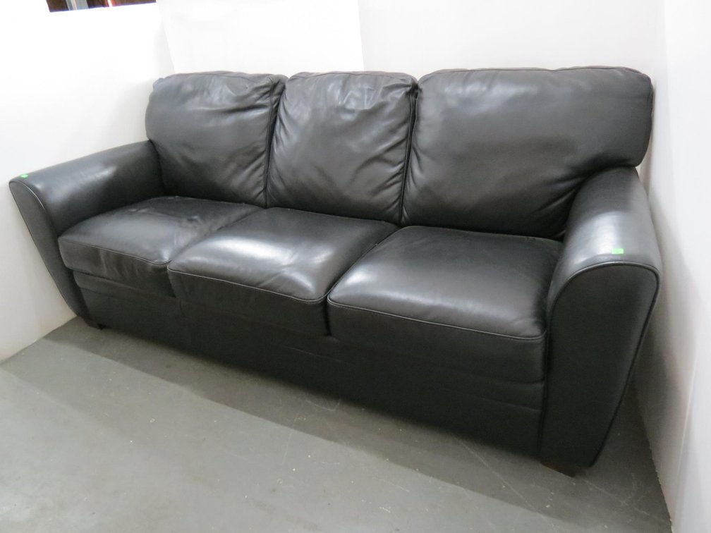 Black Leather Sofa