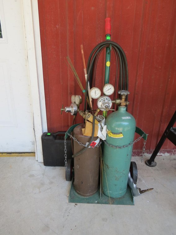 Complete Acetylene Torch Set With Cart