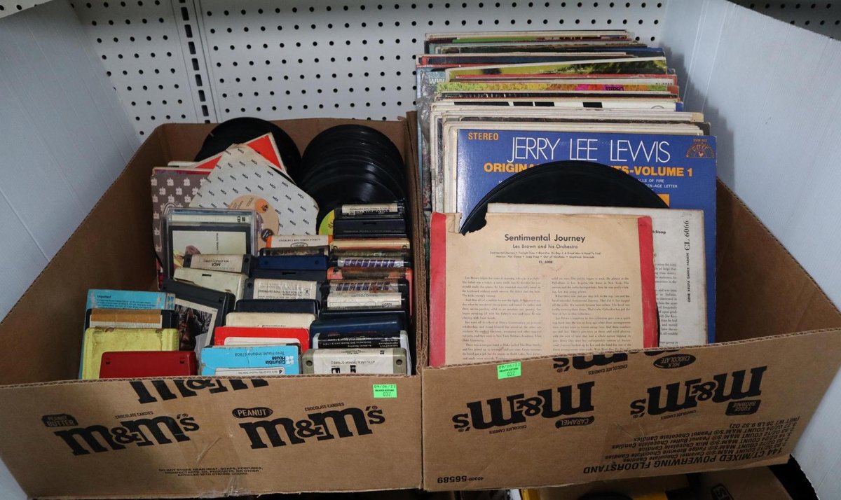 Vinyl Records and 8 Tracks