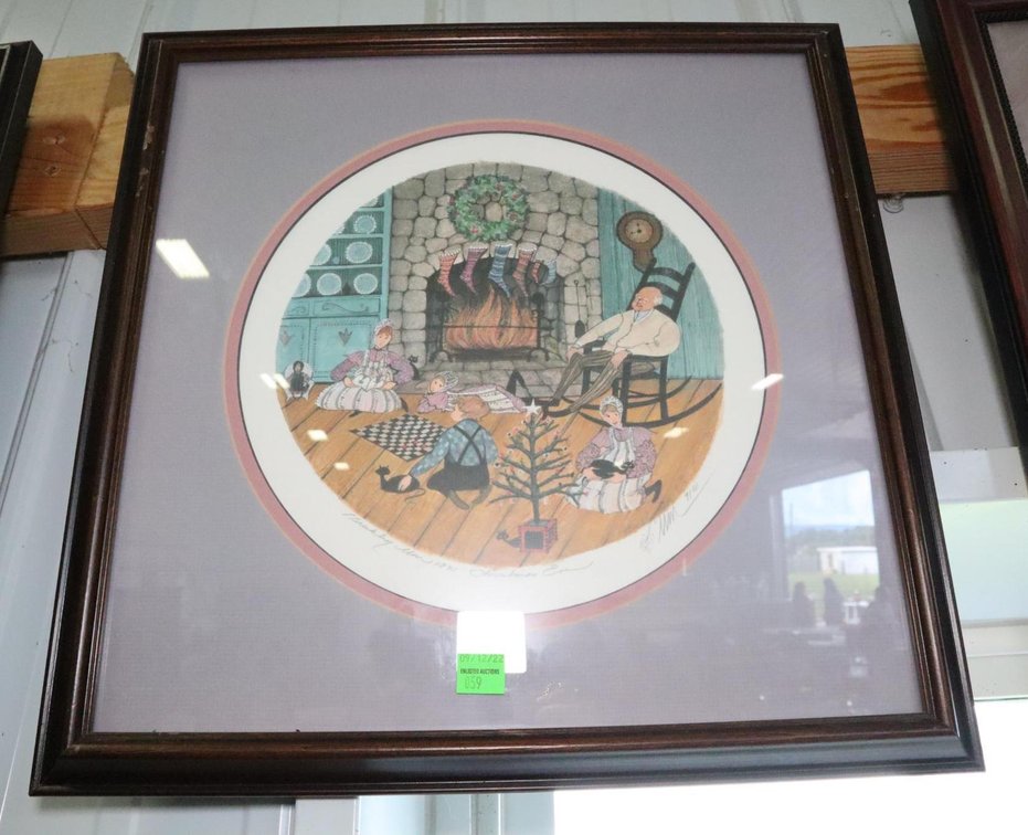 P Buckley Moss "Christmas Eve" Framed Print