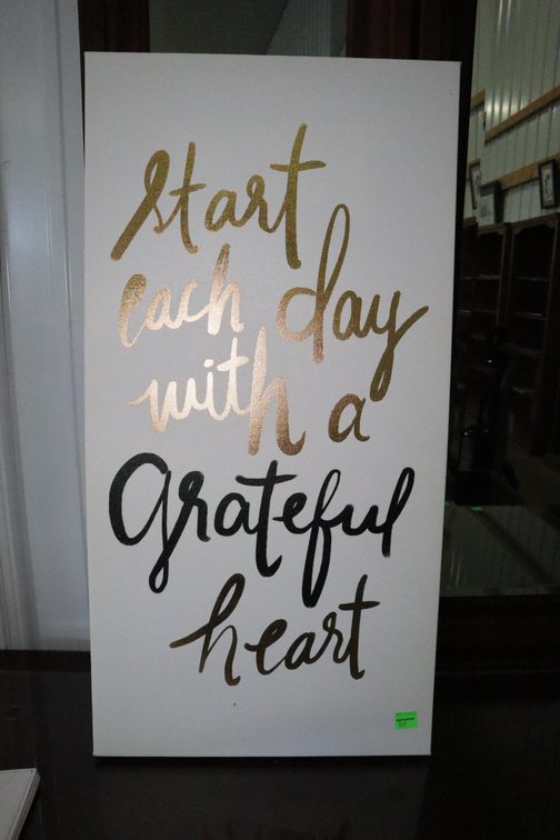 Framed Canvas Quote