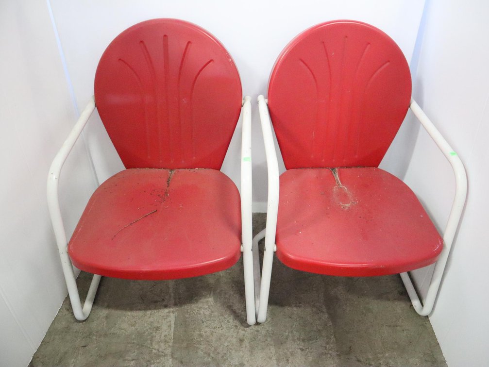 Vintage Metal Porch Chairs