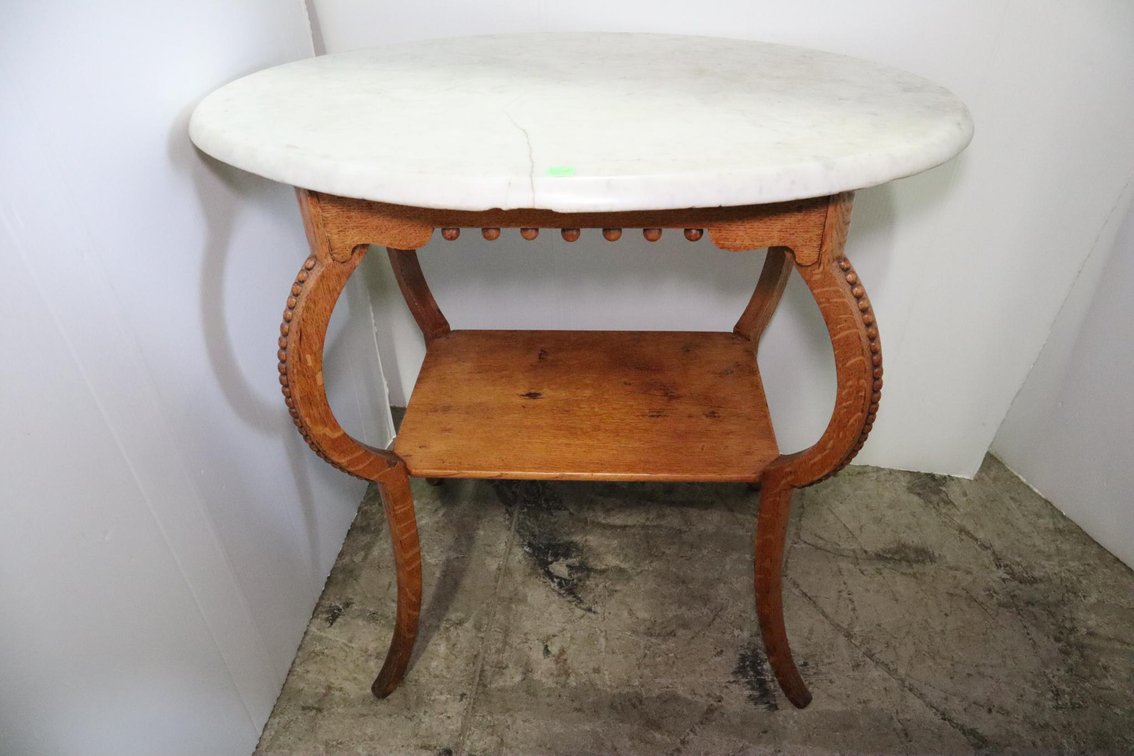 Antique Marble Top Table