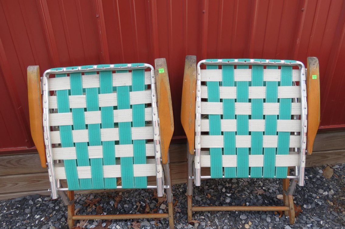 Pair of Folding Rocking Chairs