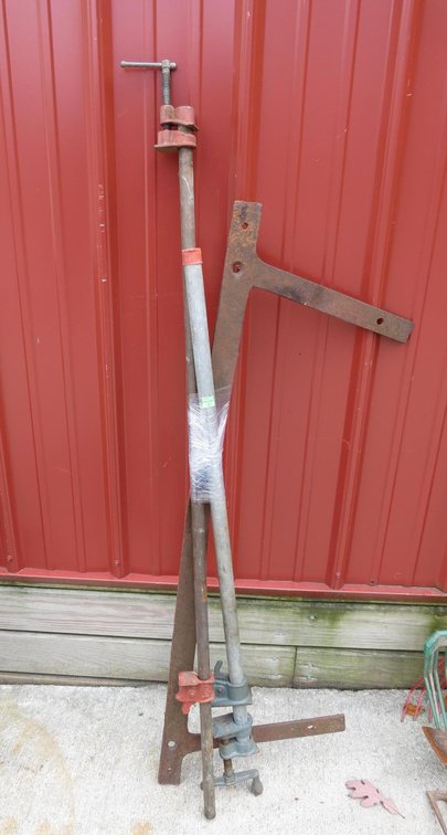 Bar Clamps and Antique Metal Piece