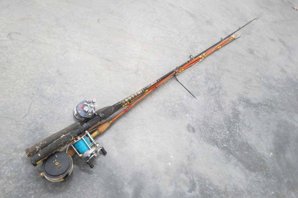 Group of Vintage Fishing Poles