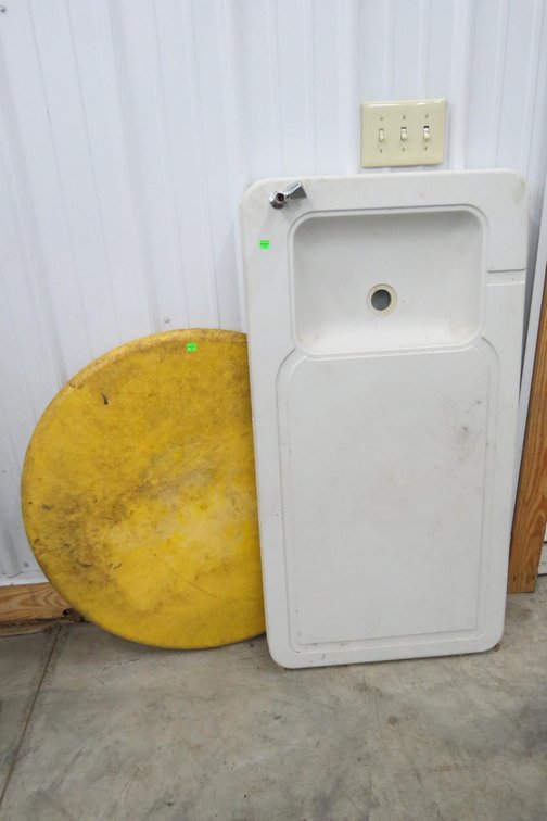Outdoor Sink Table and Plastic Table Top
