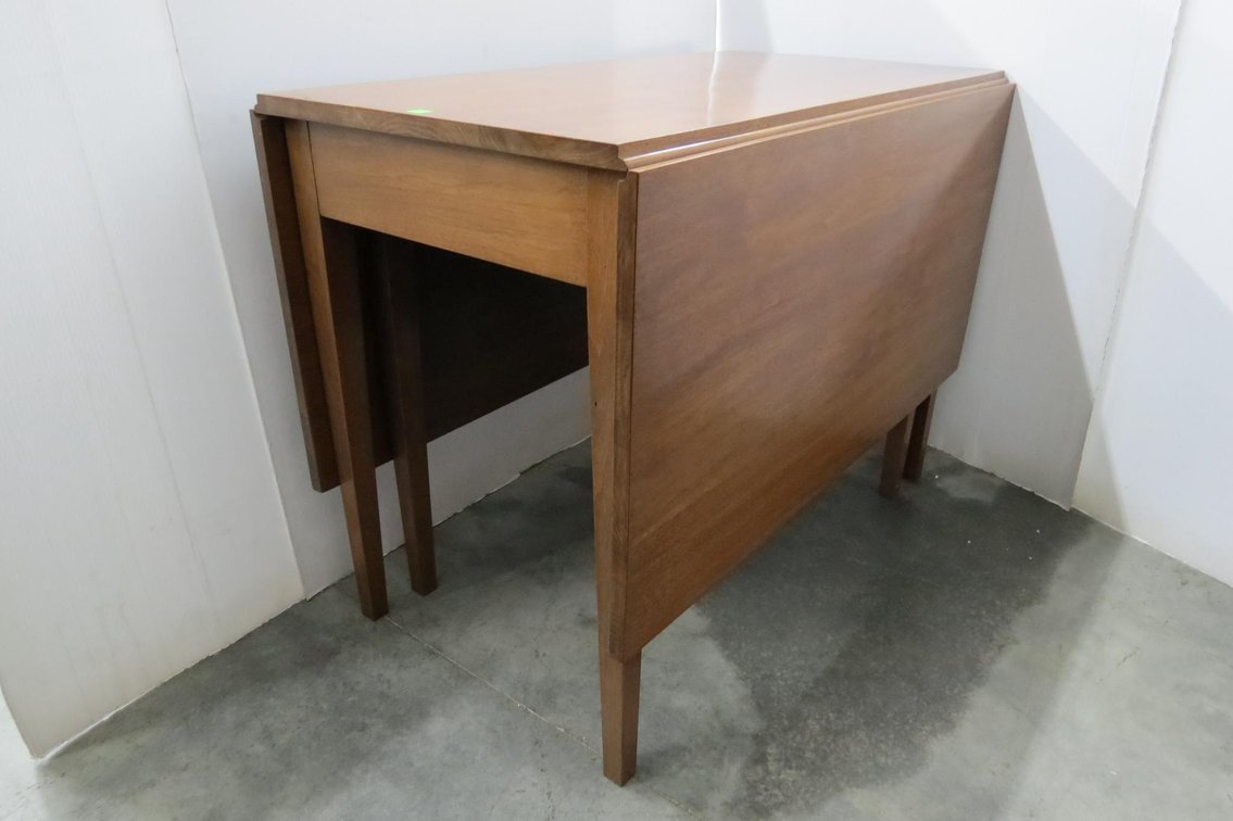 Drop Leaf Walnut Table
