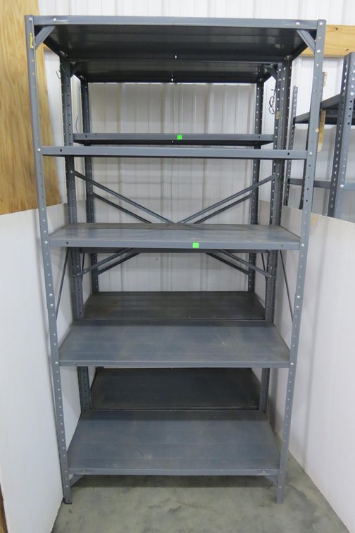 Pair of Metal Shelves