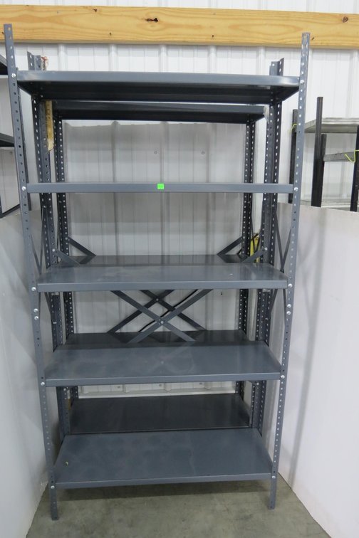 Pair of Metal Shelves
