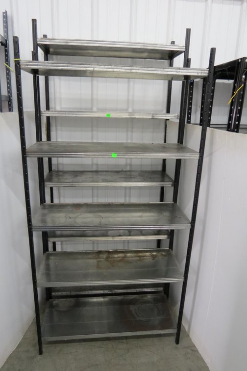 Pair of Metal Shelves