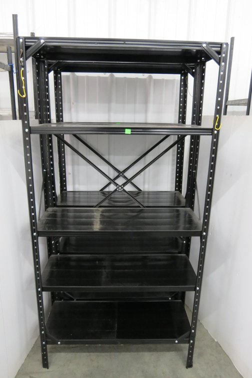 Pair of Metal Shelves