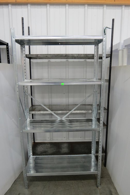 Pair of Metal Shelves