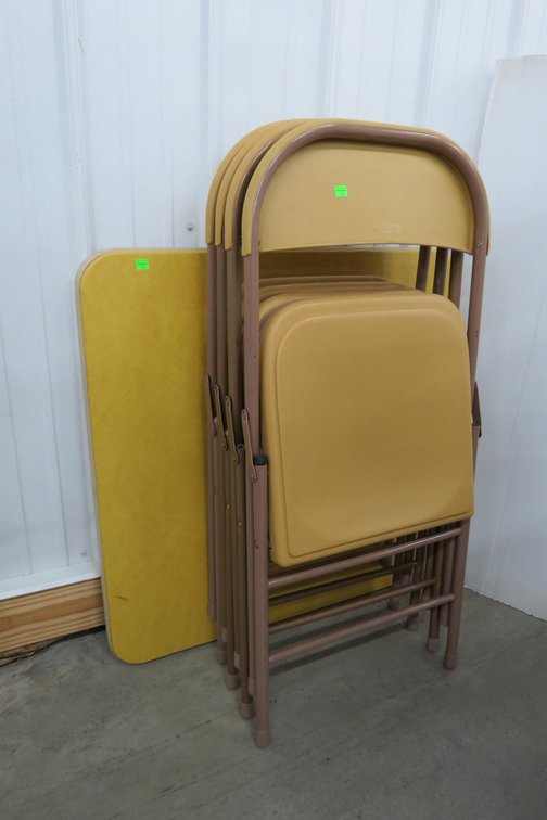 Folding Card Table and 4 Chairs