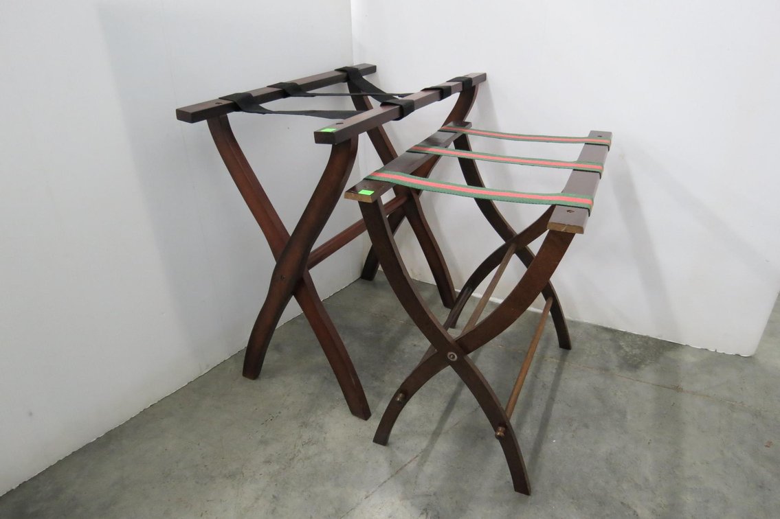 Pair of Folding Luggage Stands