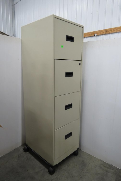 Lightweight 4 Drawer Metal File Cabinet On Wheels