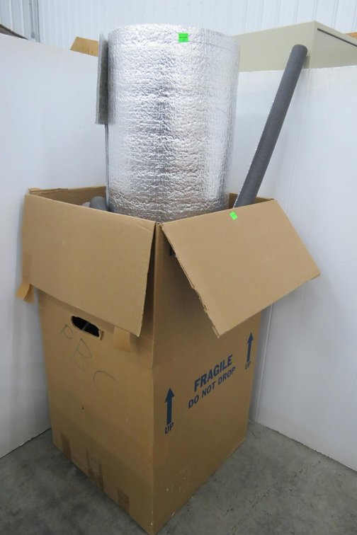 Partial Roll of Insulation and Some Pipe Insulation
