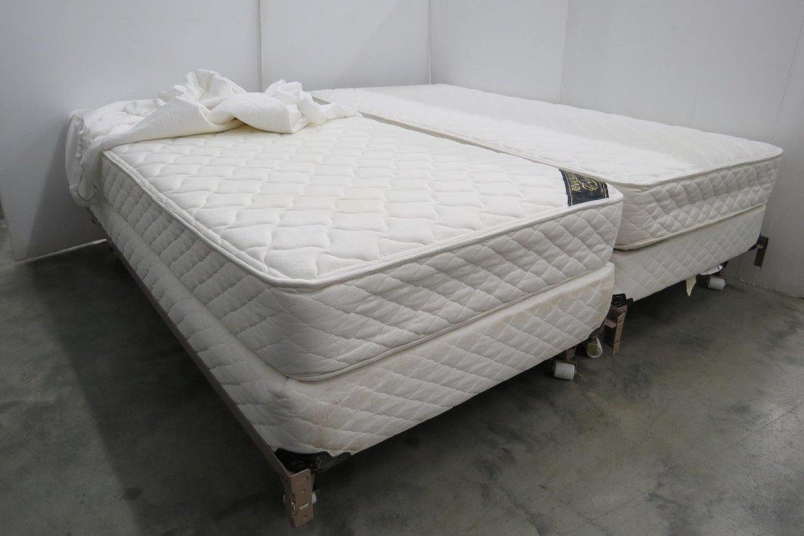 Pair of Twin Size Beds On Hollywood Frames