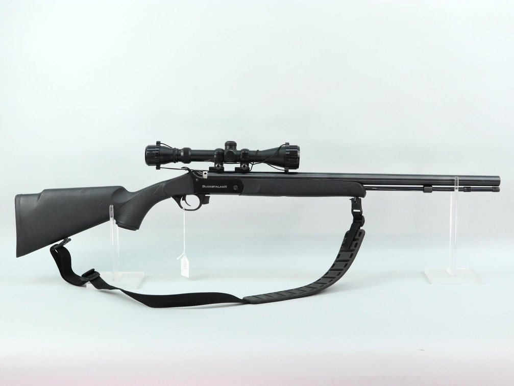 TRADITIONS BUCKSTALKER, 50 CAL INLINE MUZZELOADER, BREAK ACTION, TRADITIONS 3-9X40 SCOPE, SLING, 24" BARREL