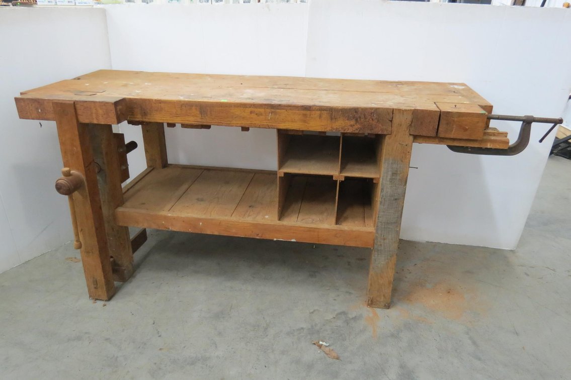 Heavy Duty Workbench With Bench Clamps