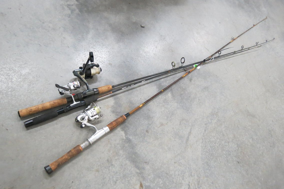 3 Open Face Spinning Rods