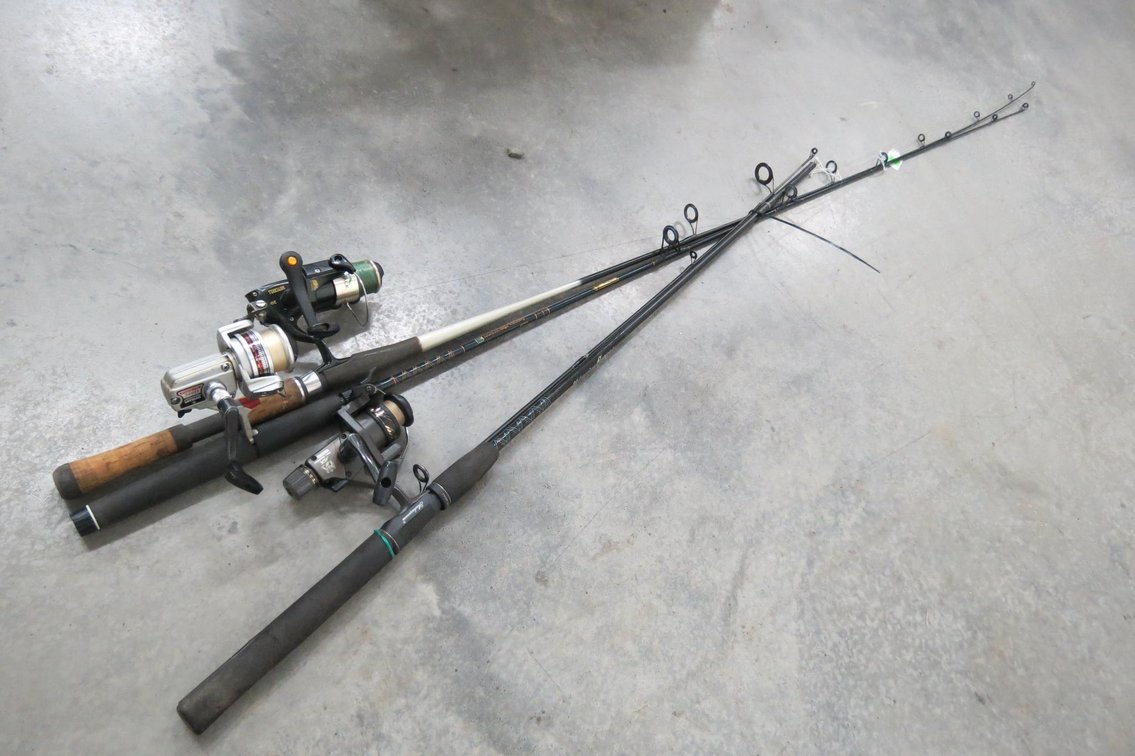3 Open Face Spinning Rods