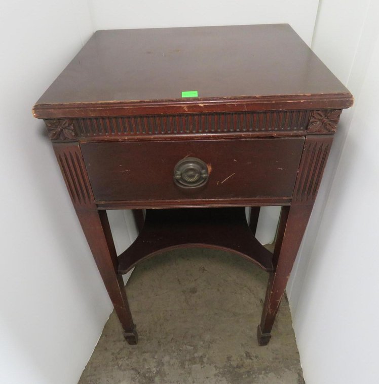 Vintage Side Table With Drawer