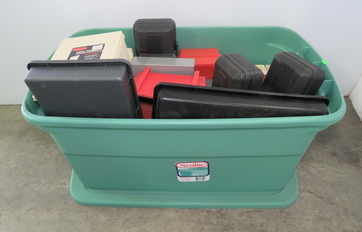Plastic Storage Containers, Empty Two Containers