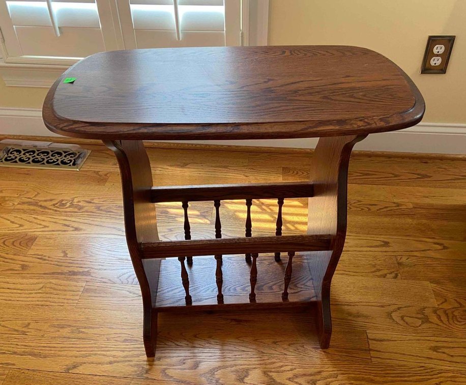 End Table Magazine Rack