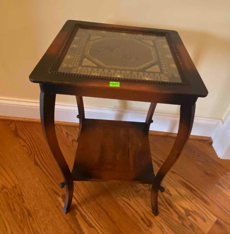 Side Table With Glass Top