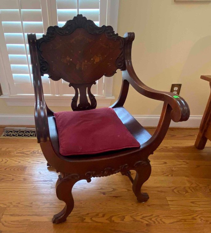 Chair With Carved Back