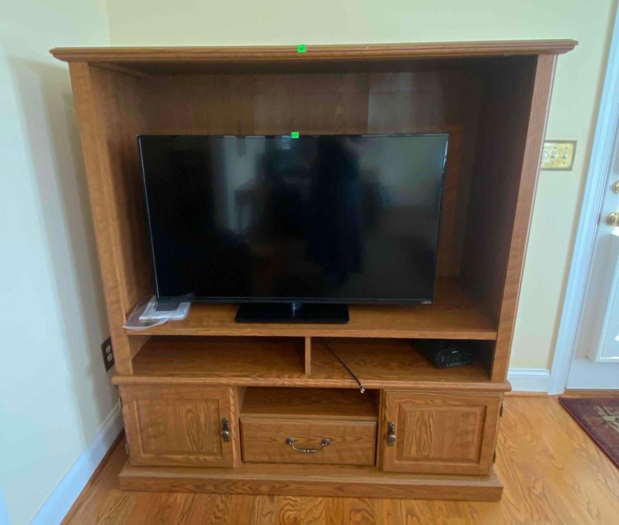 Vizio 42" TV and Entertainment Stand