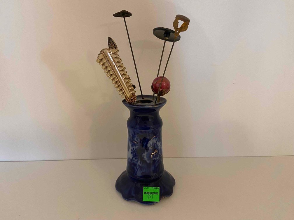 Hat Pin Holder With Pins