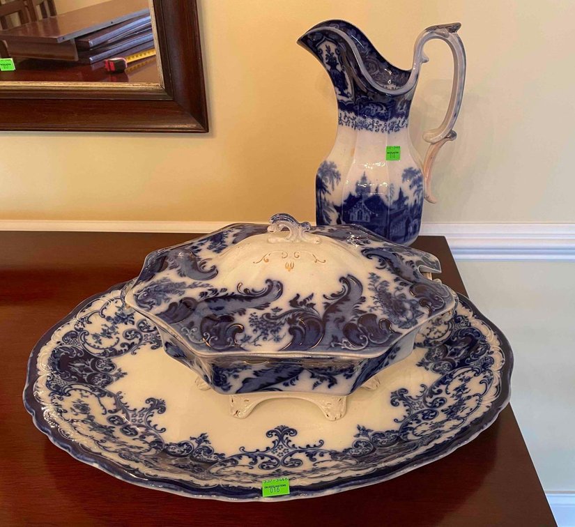 Antique Serving Dishes and Pitcher