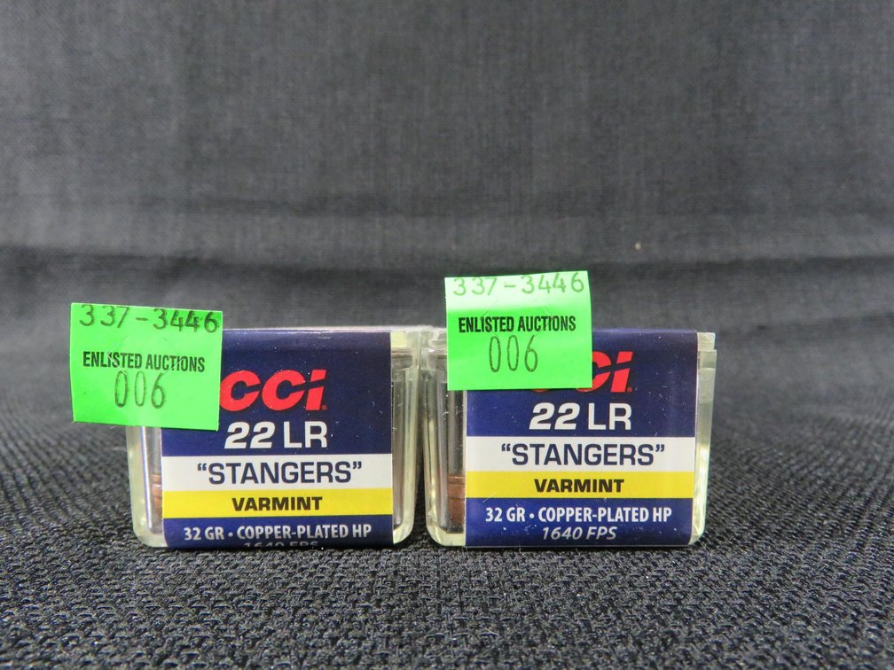 22 LR, 200 Rounds, Stangers, 32 Grain Copper Plated Hp, CCI