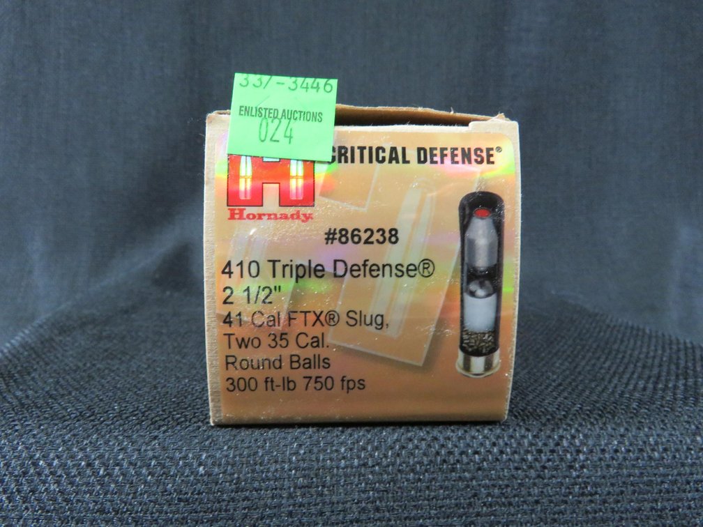 410 Triple Defense, 20 Rounds, Hornady Critical Defense, 2 1/2 Inch