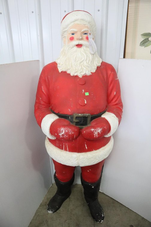 Styrofoam Two Piece Santa Claus, Used As A Window Display Alexander's Department Store Located In New Jersey In The 1980s.