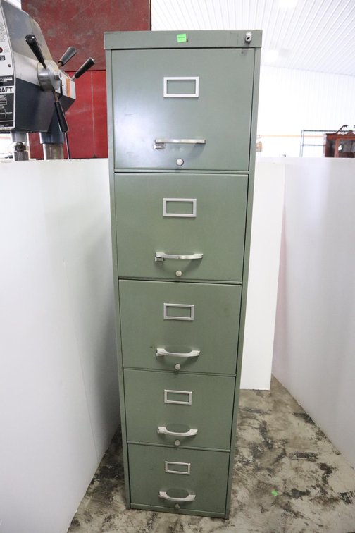 Five Drawer Metal File Cabinet