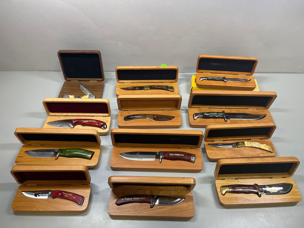 Department Of Game And Inland Fisheries Knife Set. Years 2002-2013