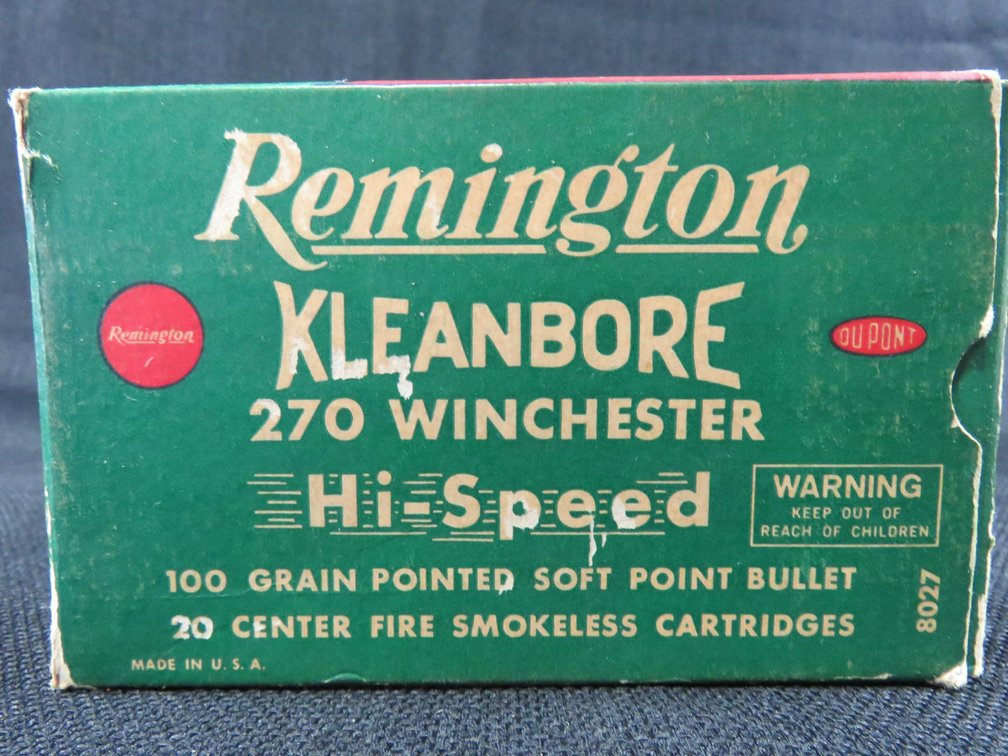 270, 20 Rounds, 100 Grain Soft Point High Speed, Remington