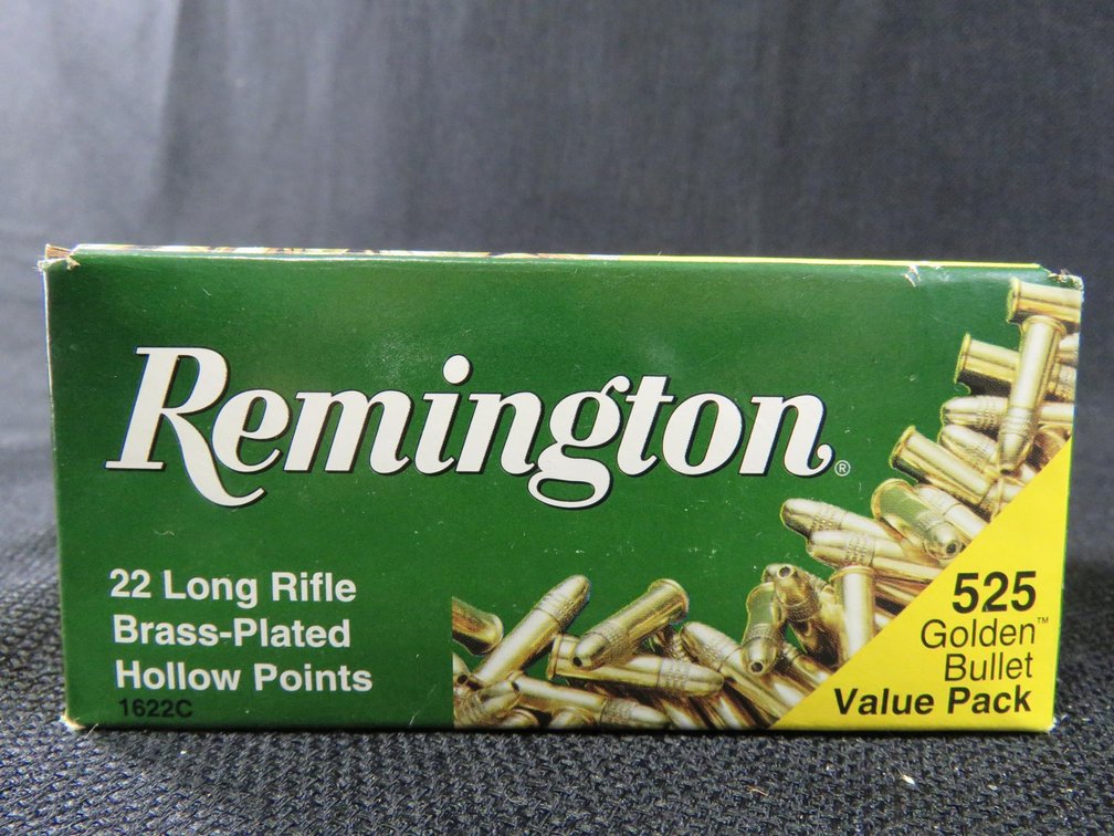 22 Long Rifle, Brass Plated, Hollow Points, 525 Rounds, Remington